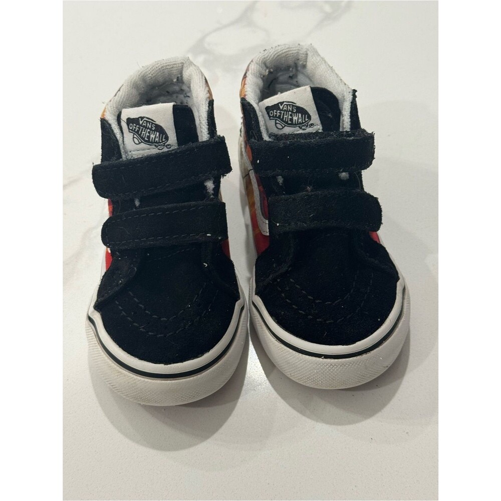 Toddler size 7, Vans Toddler Sk8-Mid Reissue V shoes "Shark Sunset" - Picture 4 of 6